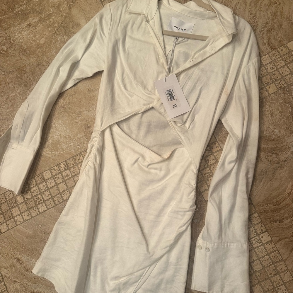 Frame Denim White Mini Dress